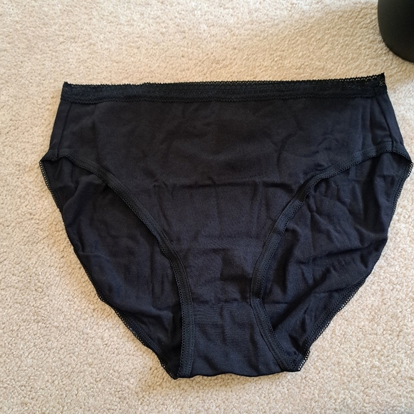 Natori Underwear 8 Pack Black Panties Size Small New Hi Cut Briefs - Picture 9 of 11